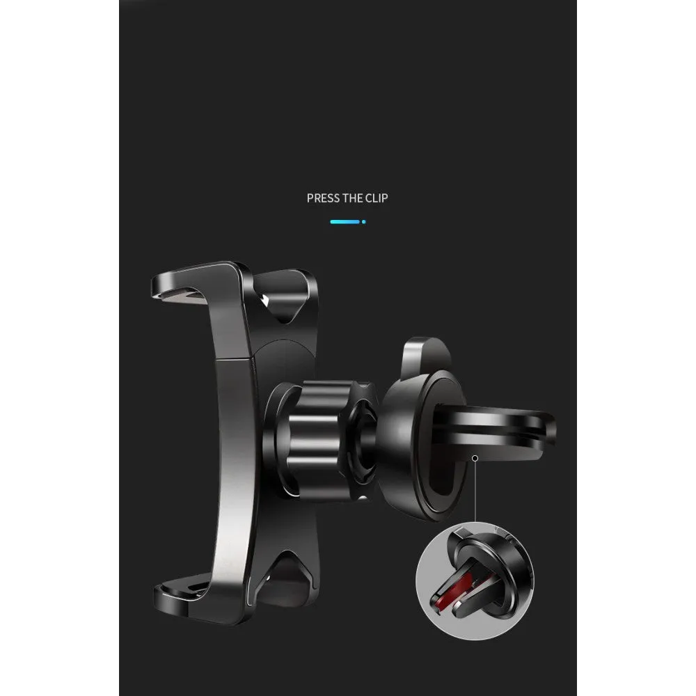 3 in 1 Car GPS Smartphone Holder: Dashboard / Visor Clamp   AC Grid Clip for Switel Snow S4011D - Black