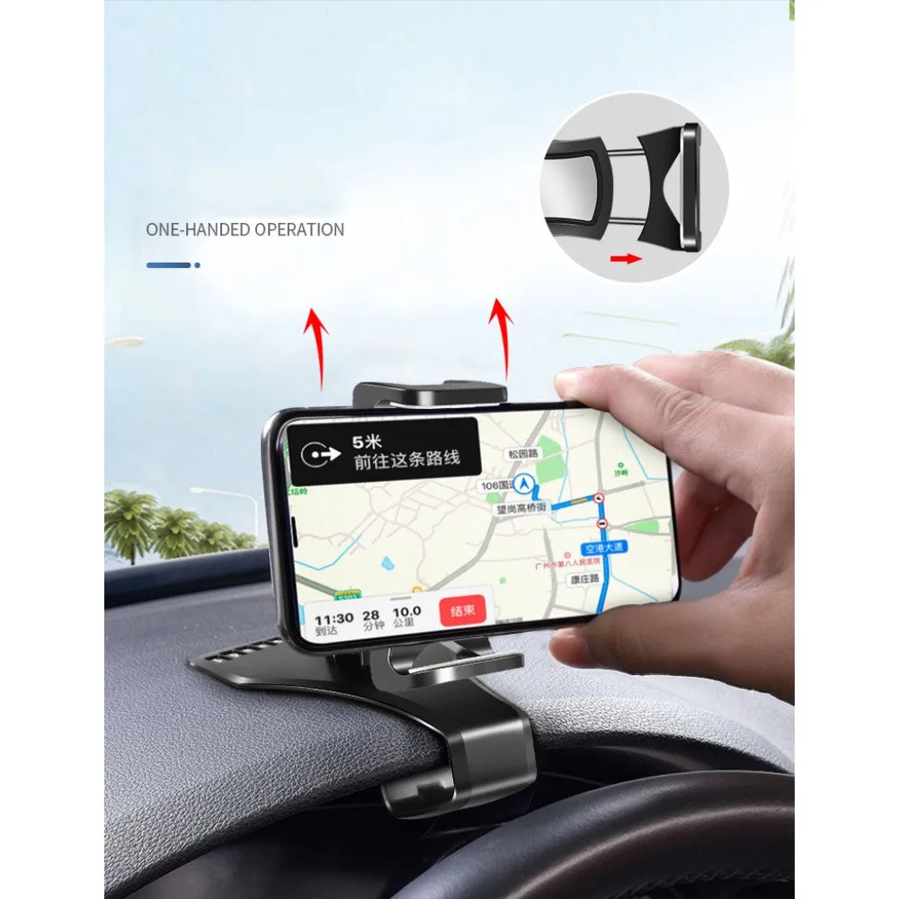 3 in 1 Car GPS Smartphone Holder: Dashboard / Visor Clamp   AC Grid Clip for Switel Snow S4011D - Black