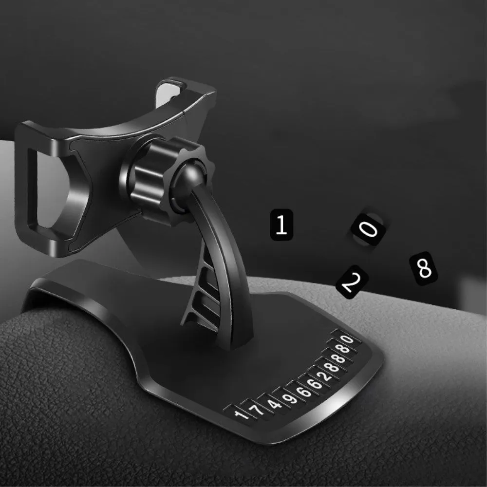 3 in 1 Car GPS Smartphone Holder: Dashboard / Visor Clamp   AC Grid Clip for Switel Snow S4011D - Black