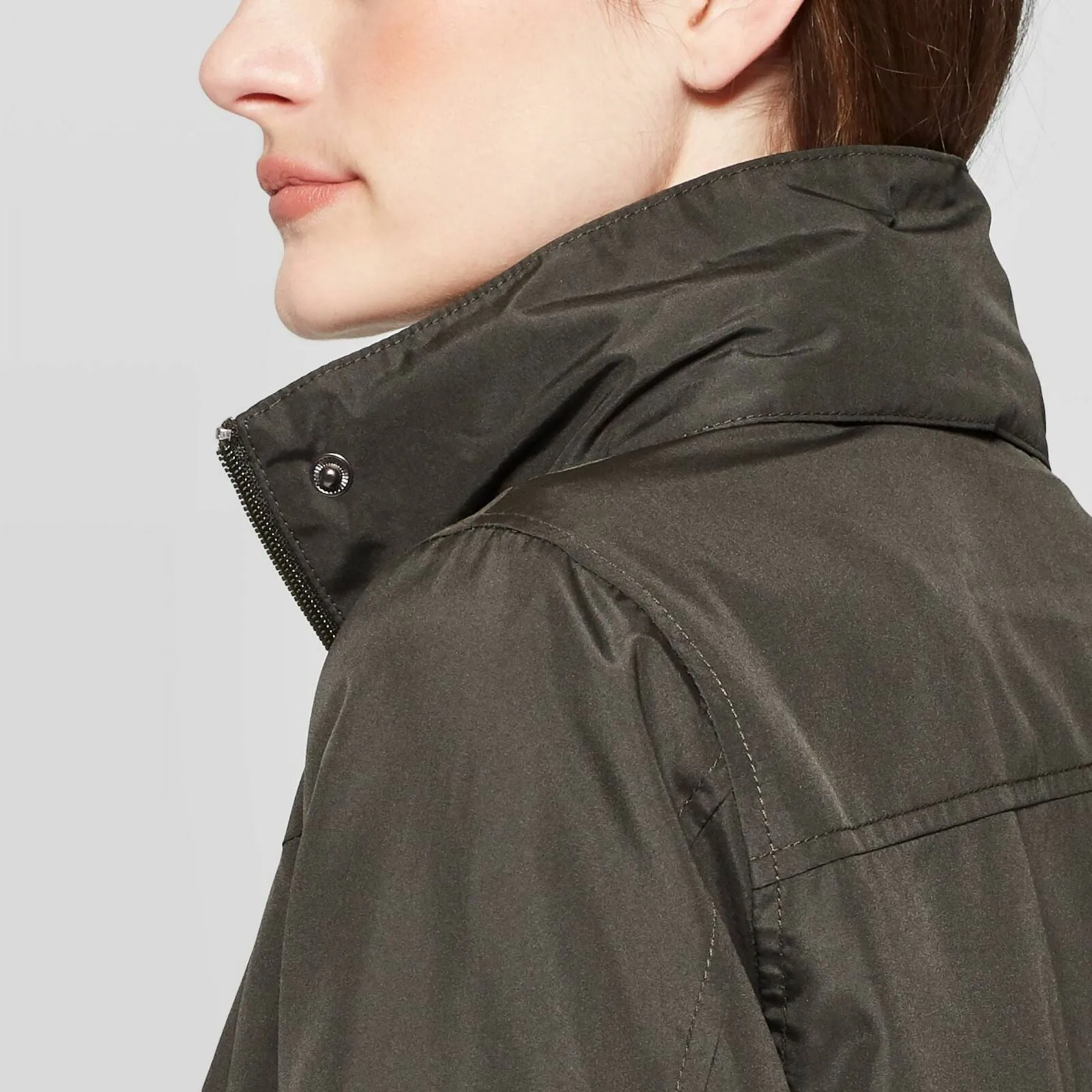 A New Day Women's Packable Hooded Raincoat Rain Jacket