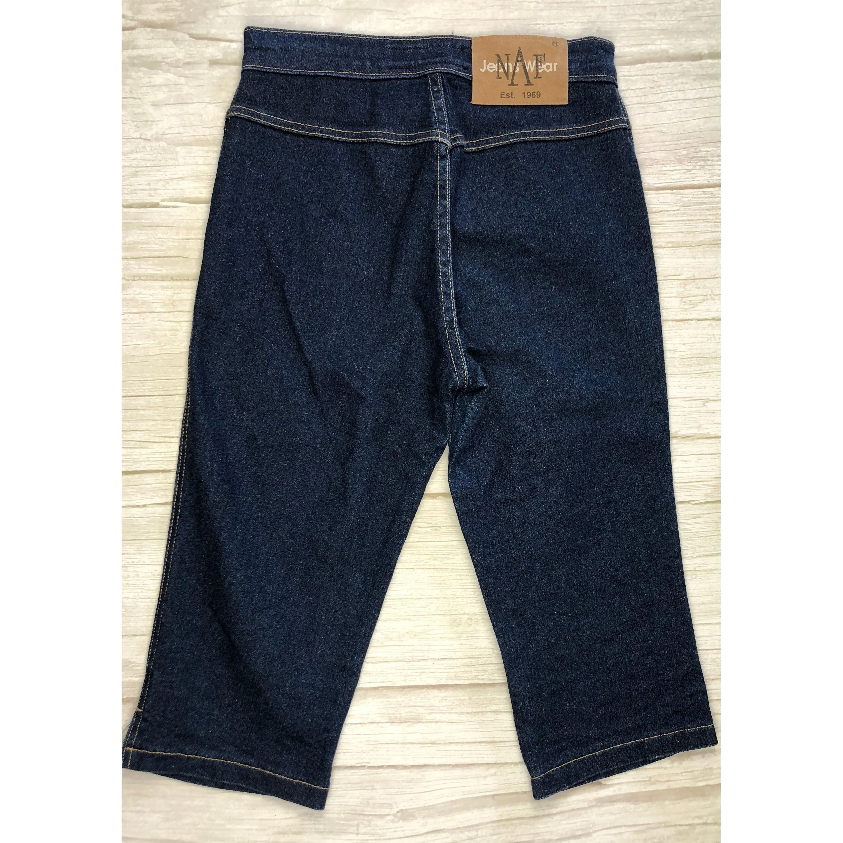 Australian Made Vintage 1980's NAF Stretch Capri Jeans- Size 10