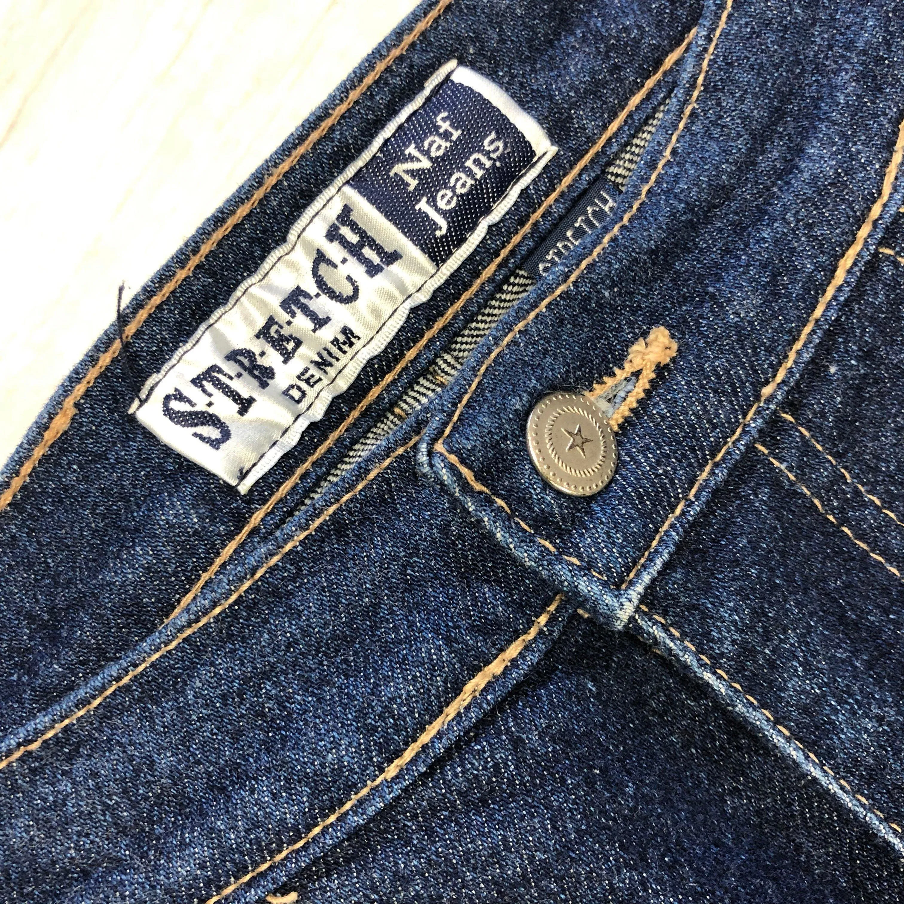 Australian Made Vintage 1980's NAF Stretch Capri Jeans- Size 10
