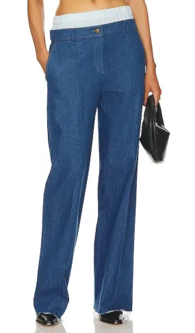 Aya Muse Cosa Pants in Denim-Dark