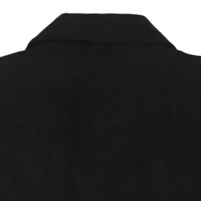 BARRIO LINEN WITH BONE BUTTONS BLACK BUTTON-DOWN SHIRT