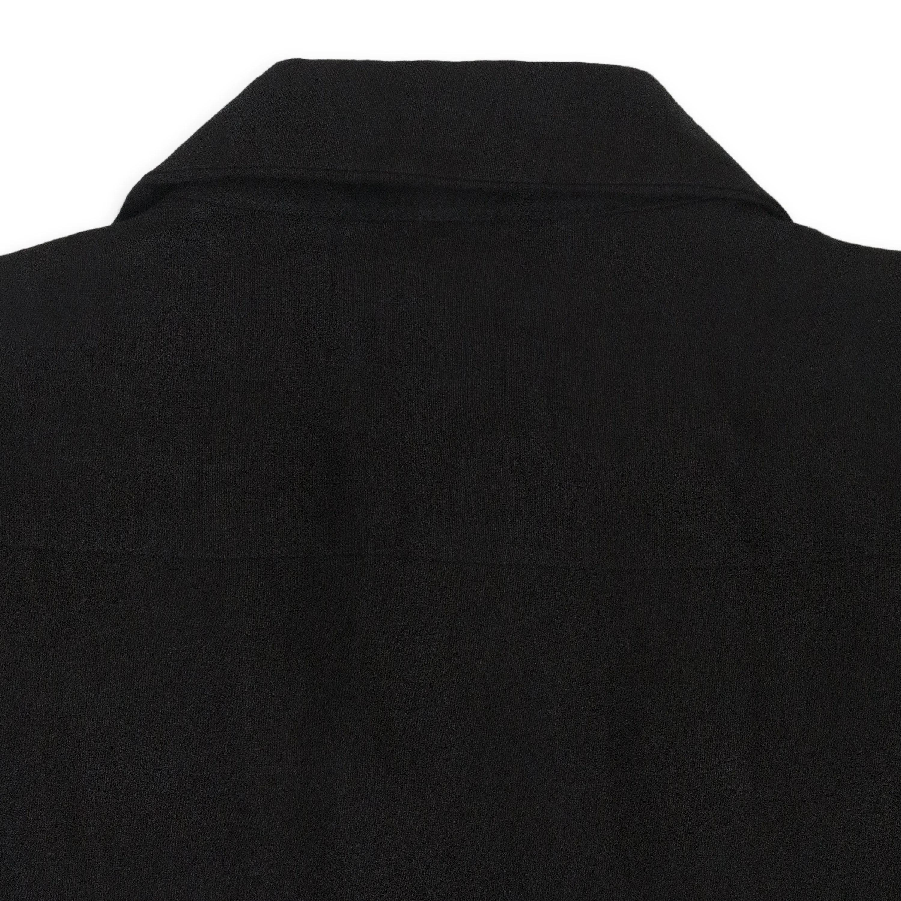 BARRIO LINEN WITH BONE BUTTONS BLACK BUTTON-DOWN SHIRT