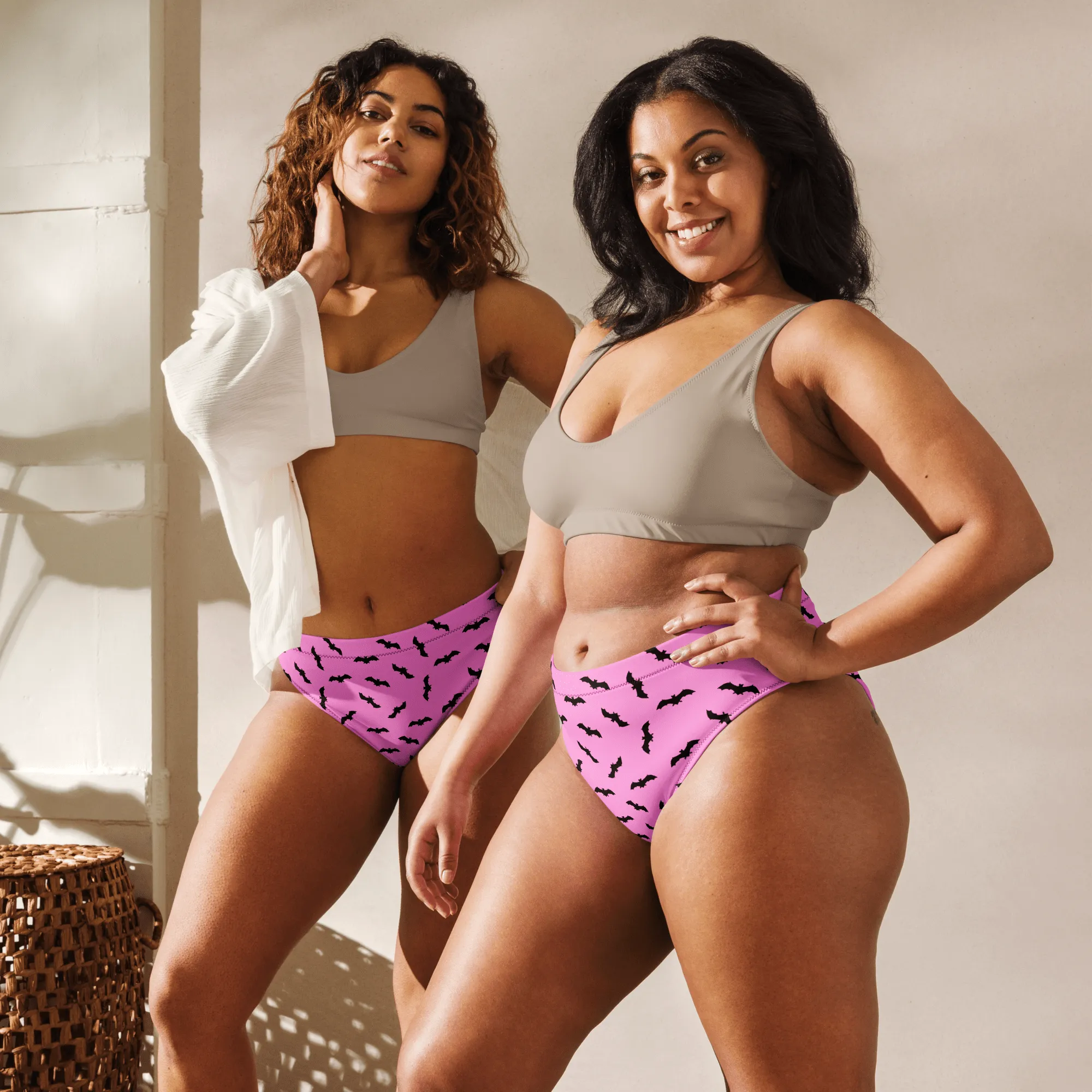 Bat Babe Sport High-Waisted Bikini Bottom