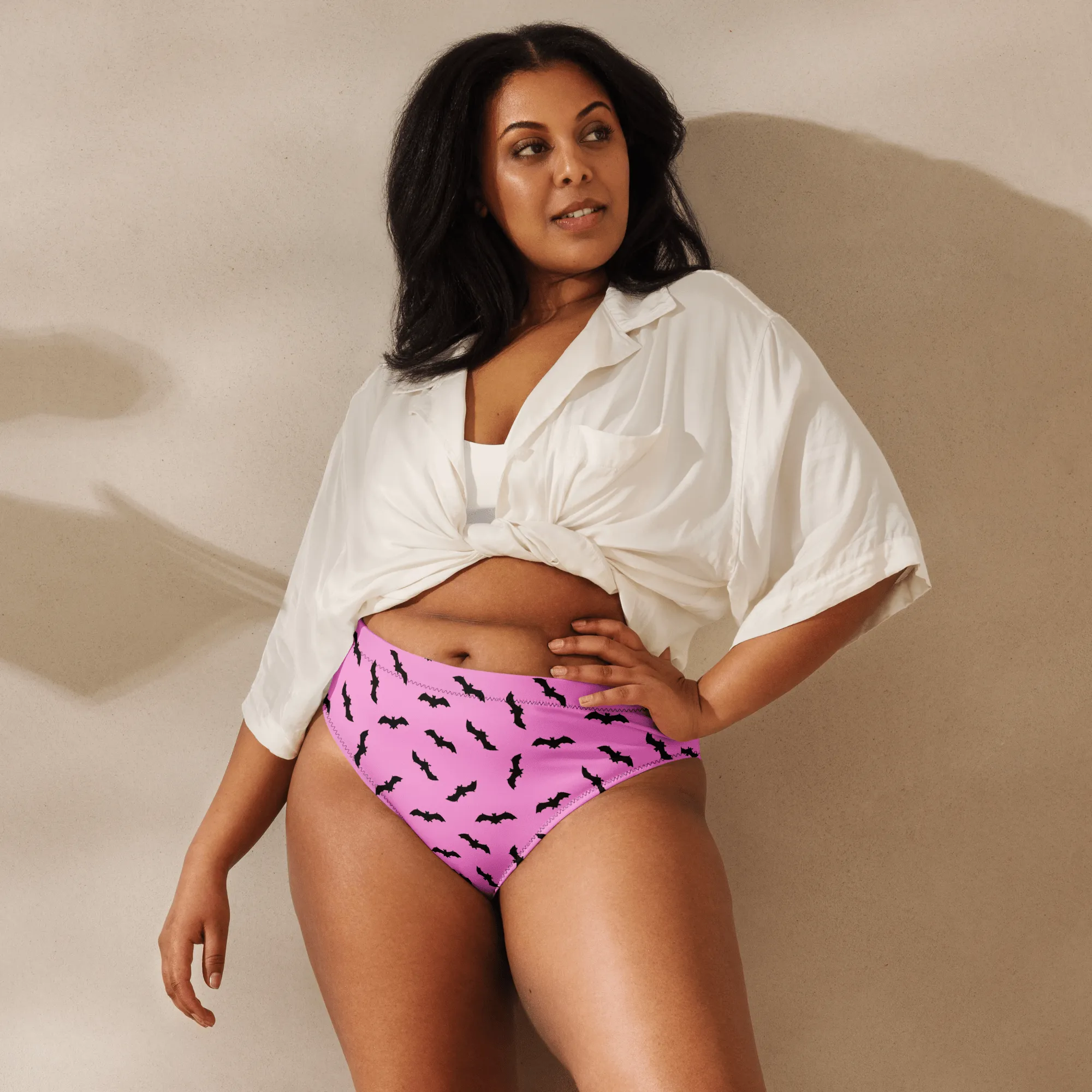 Bat Babe Sport High-Waisted Bikini Bottom