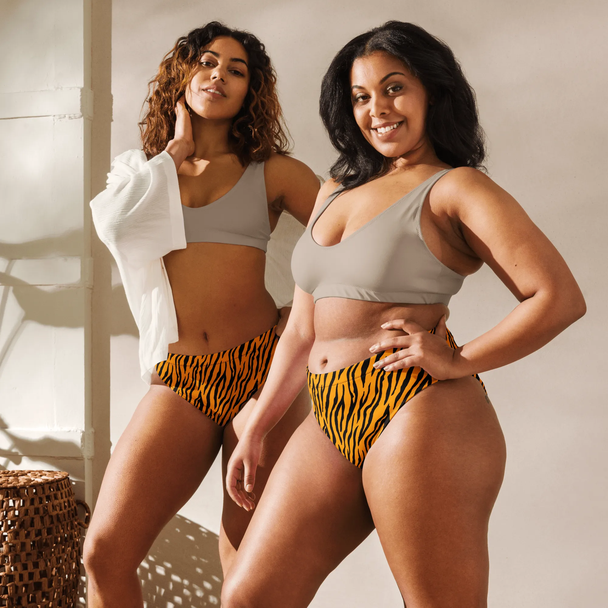 Bengal Heat High-Waisted Sport Bikini Bottom