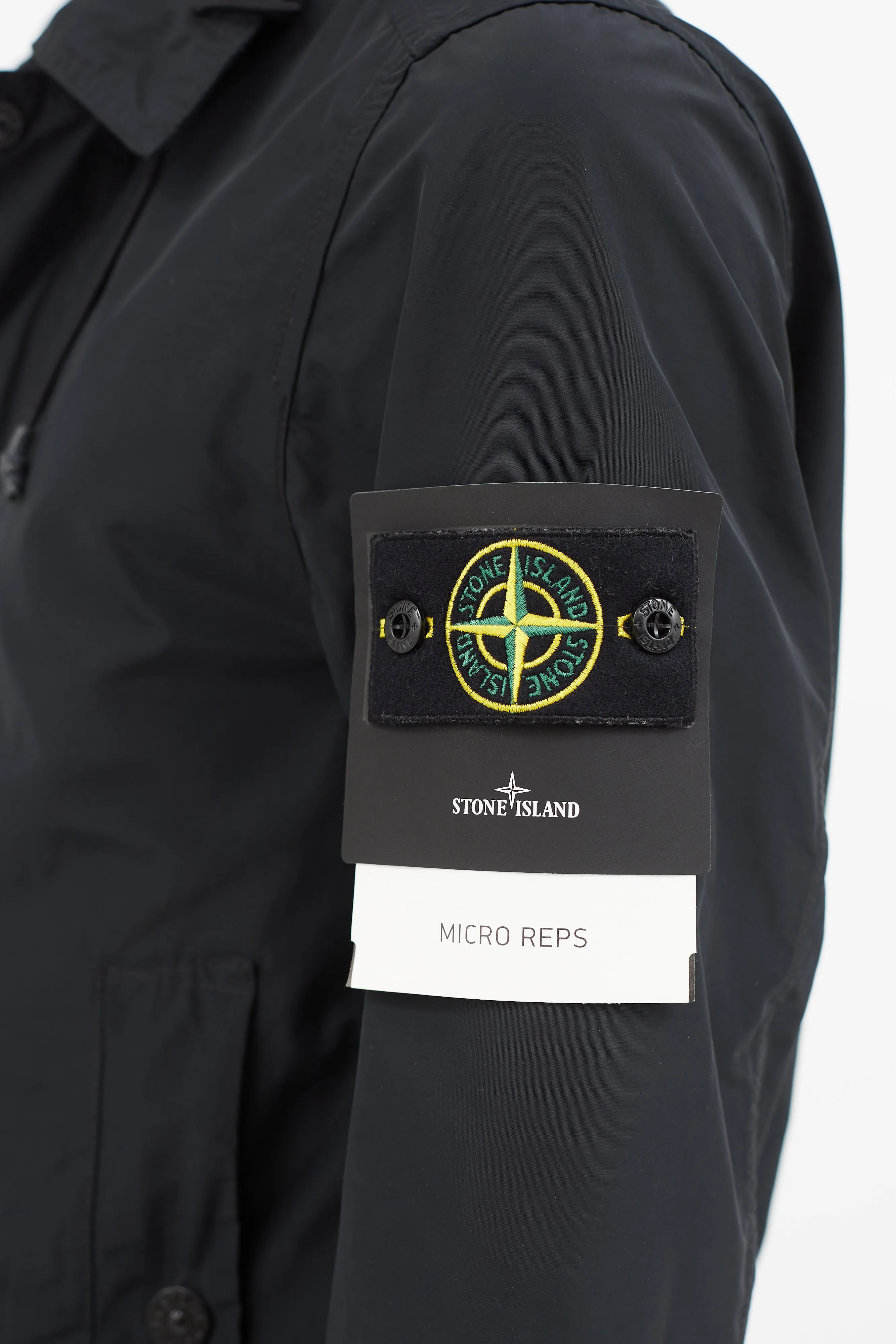 Black Full Zip Collar Jacket