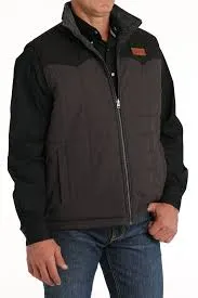 Cinch Men's Reversible Vest Charcoal