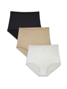 Collection Women'S Undershapers Brief Underwear, 3 Pack