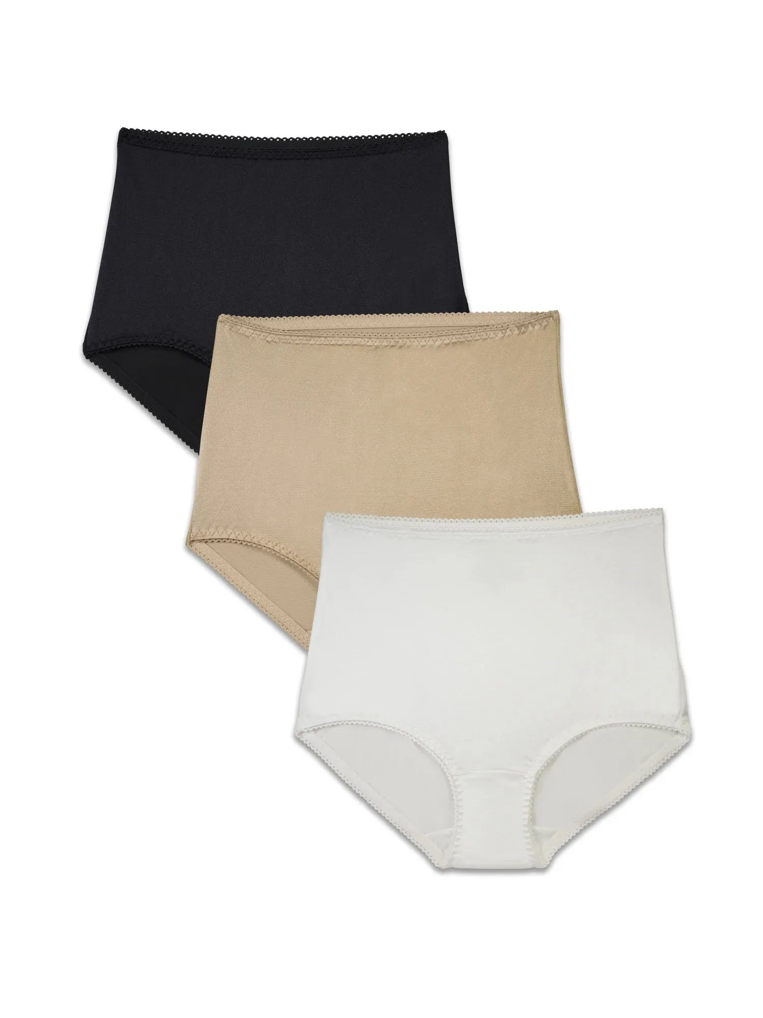 Collection Women'S Undershapers Brief Underwear, 3 Pack