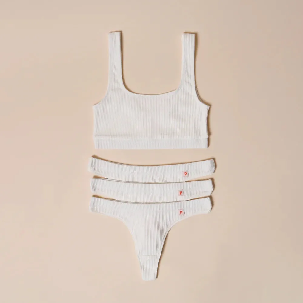 Comfy Slips with Organic Cotton – 2 Slips in White & Black