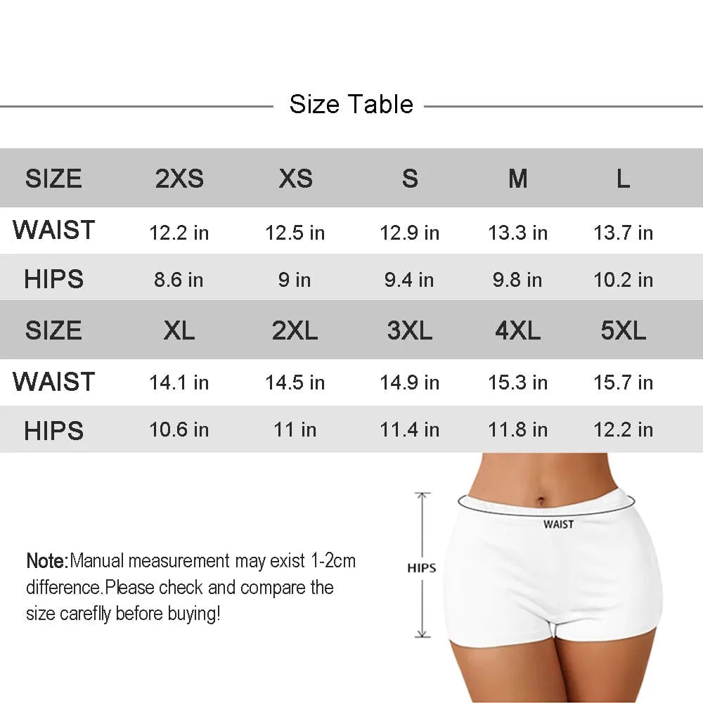 Custom Big Funny Face Women Sexy Short Pants Comfortable Fashion Gym Sport Daily Shorts Bottom