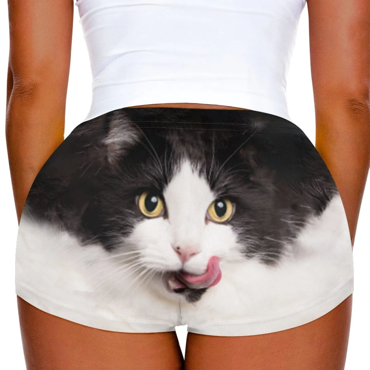 Custom Big Funny Face Women Sexy Short Pants Comfortable Fashion Gym Sport Daily Shorts Bottom