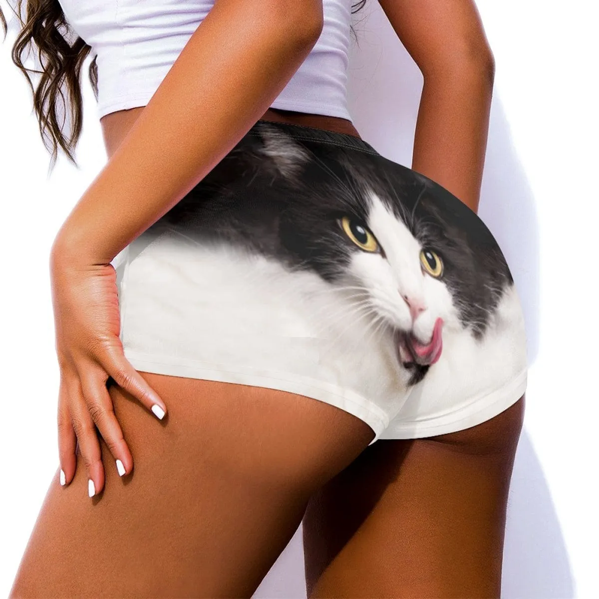 Custom Big Funny Face Women Sexy Short Pants Comfortable Fashion Gym Sport Daily Shorts Bottom