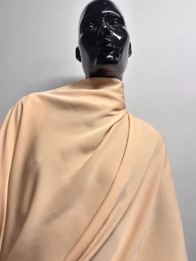 Double Silk Stretch Georgette In Desert Sand
