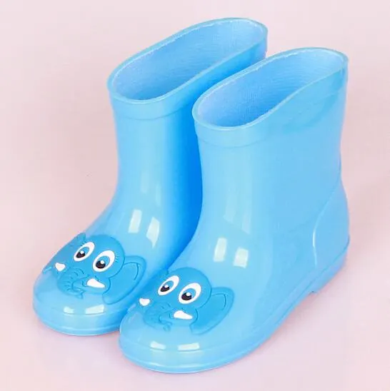 Fashion Children shoes Waterproof Rainboots PVC rubber Boys Girls Baby Cartoon shoes Antiskid Kids Water shoes 020