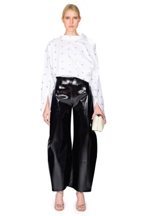 Faux Croc Rounded Pant
