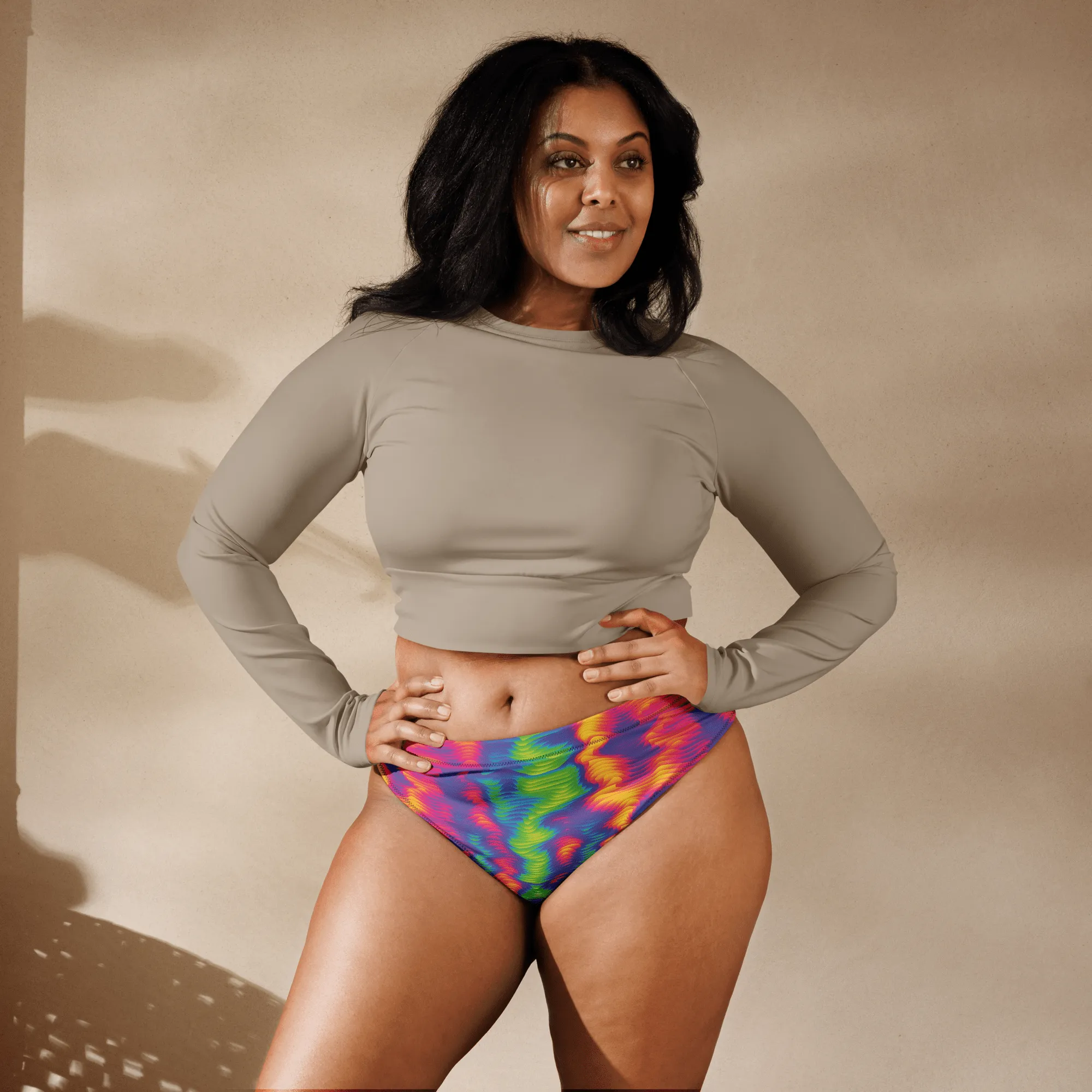 Hazy Daze High-Waisted Sport Bikini Bottoms