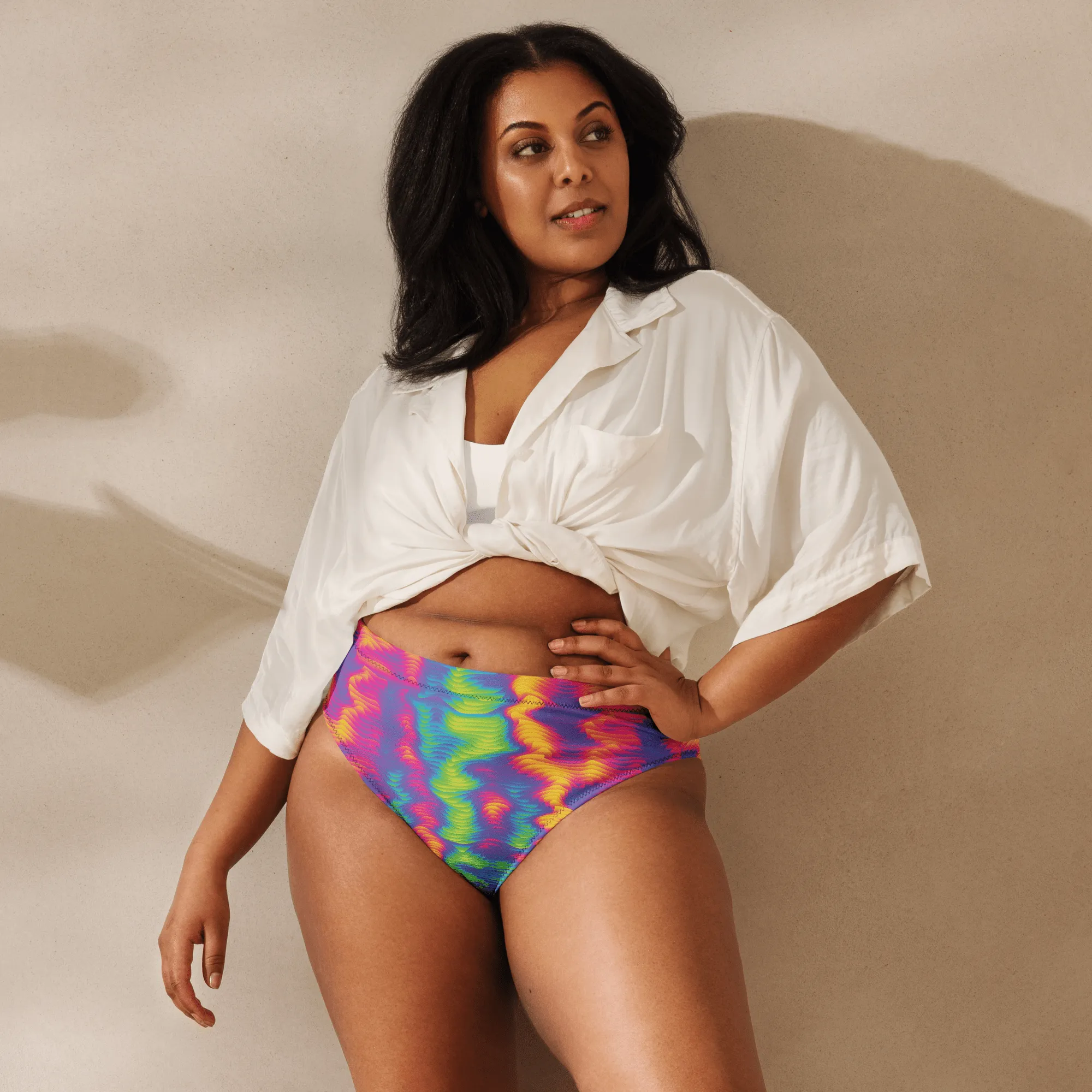 Hazy Daze High-Waisted Sport Bikini Bottoms