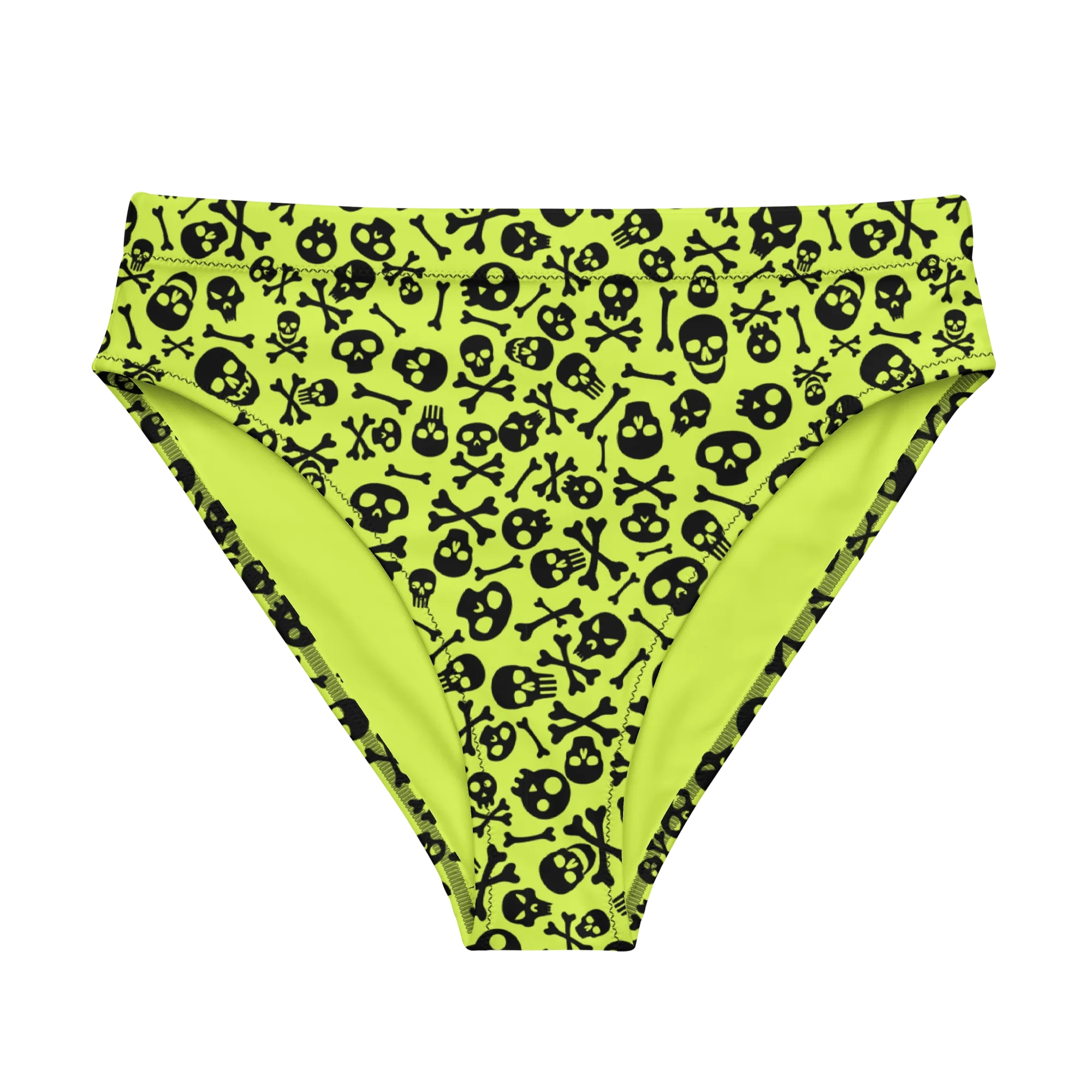 Lime Bones Sport High-Waisted Bikini Bottom