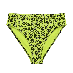 Lime Bones Sport High-Waisted Bikini Bottom