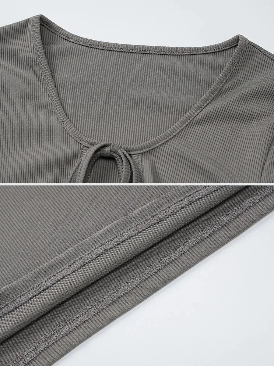 Long-sleeved slim-fitting hip dress