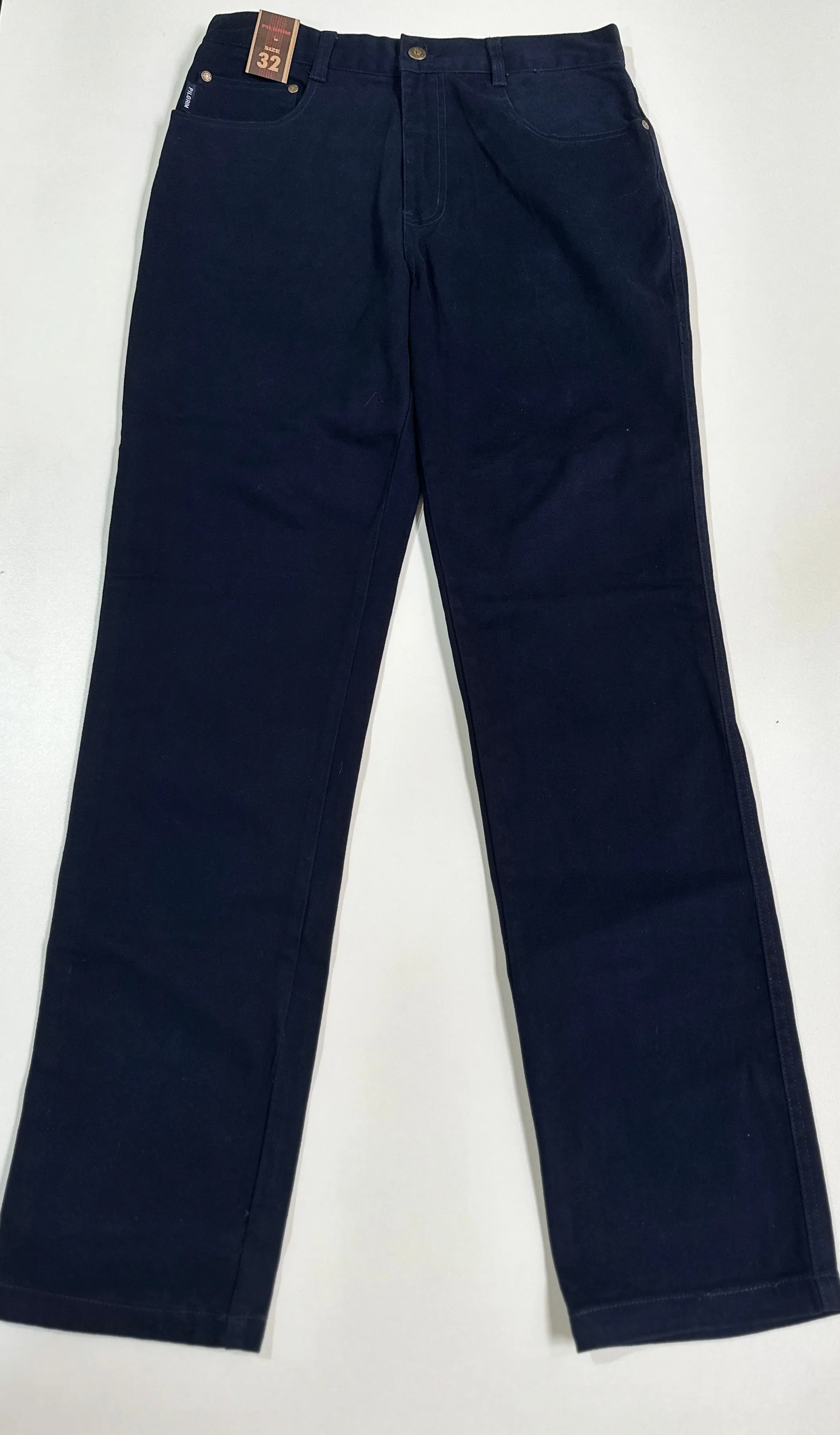 Mens 5 Pocket Western Moleskin Jean, Regular Fit, Regular Leg, Navy