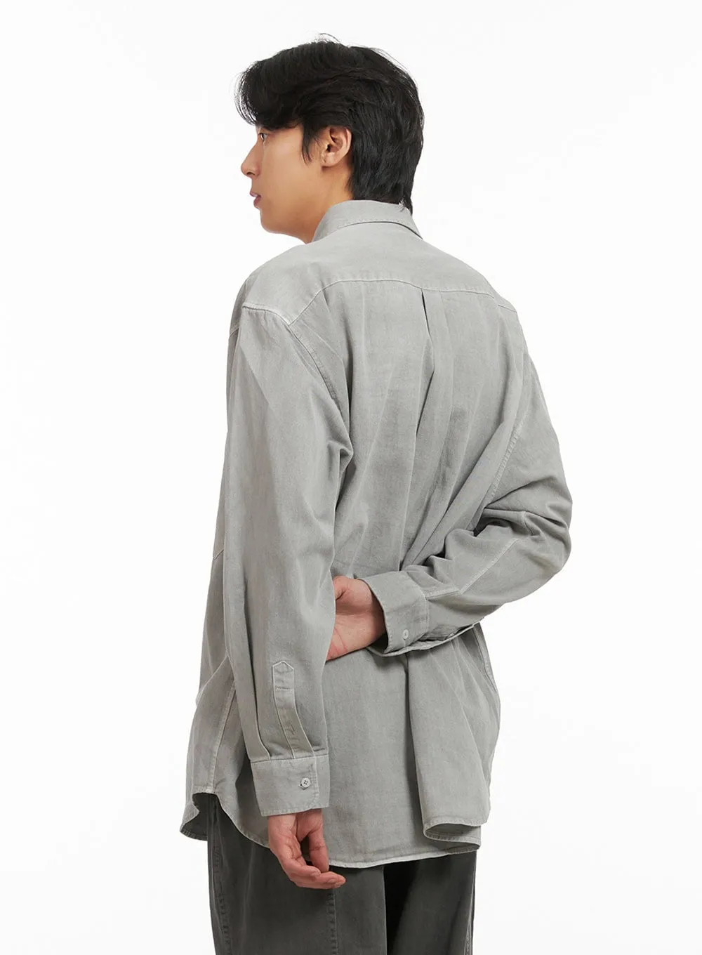 Men's Oversize Button Down Shirt IY424