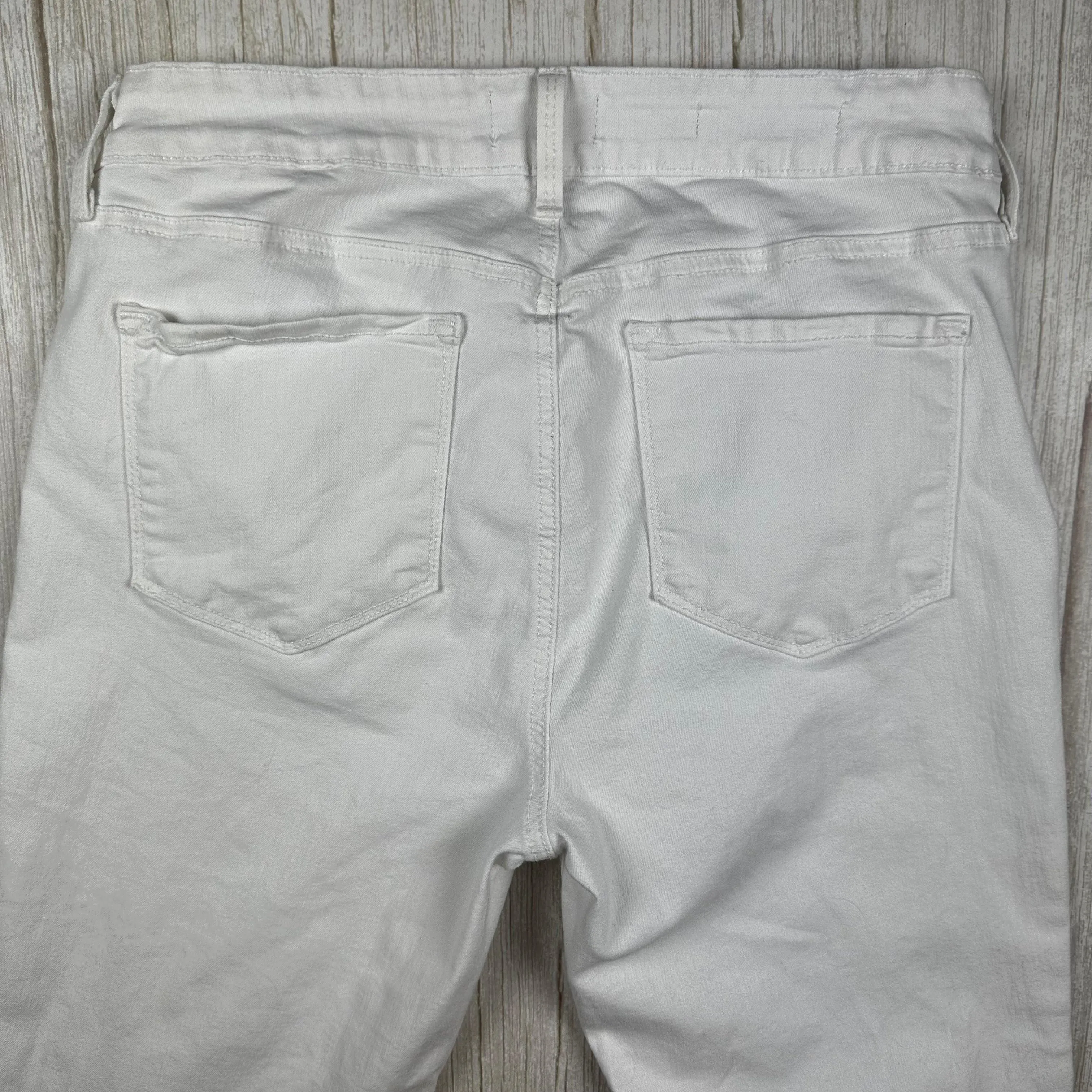 NYDJ - 'Lift & Tuck' MARILYN Straight White Jeans -Size 10US suit 14AU