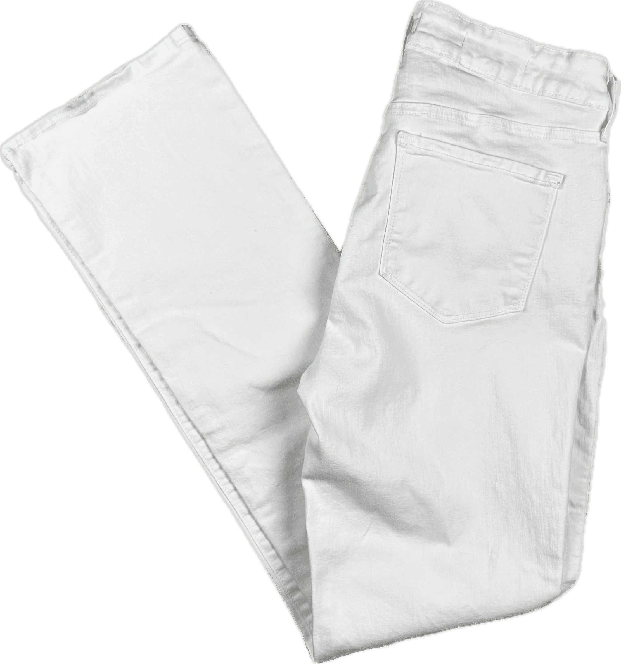 NYDJ - 'Lift & Tuck' MARILYN Straight White Jeans -Size 10US suit 14AU