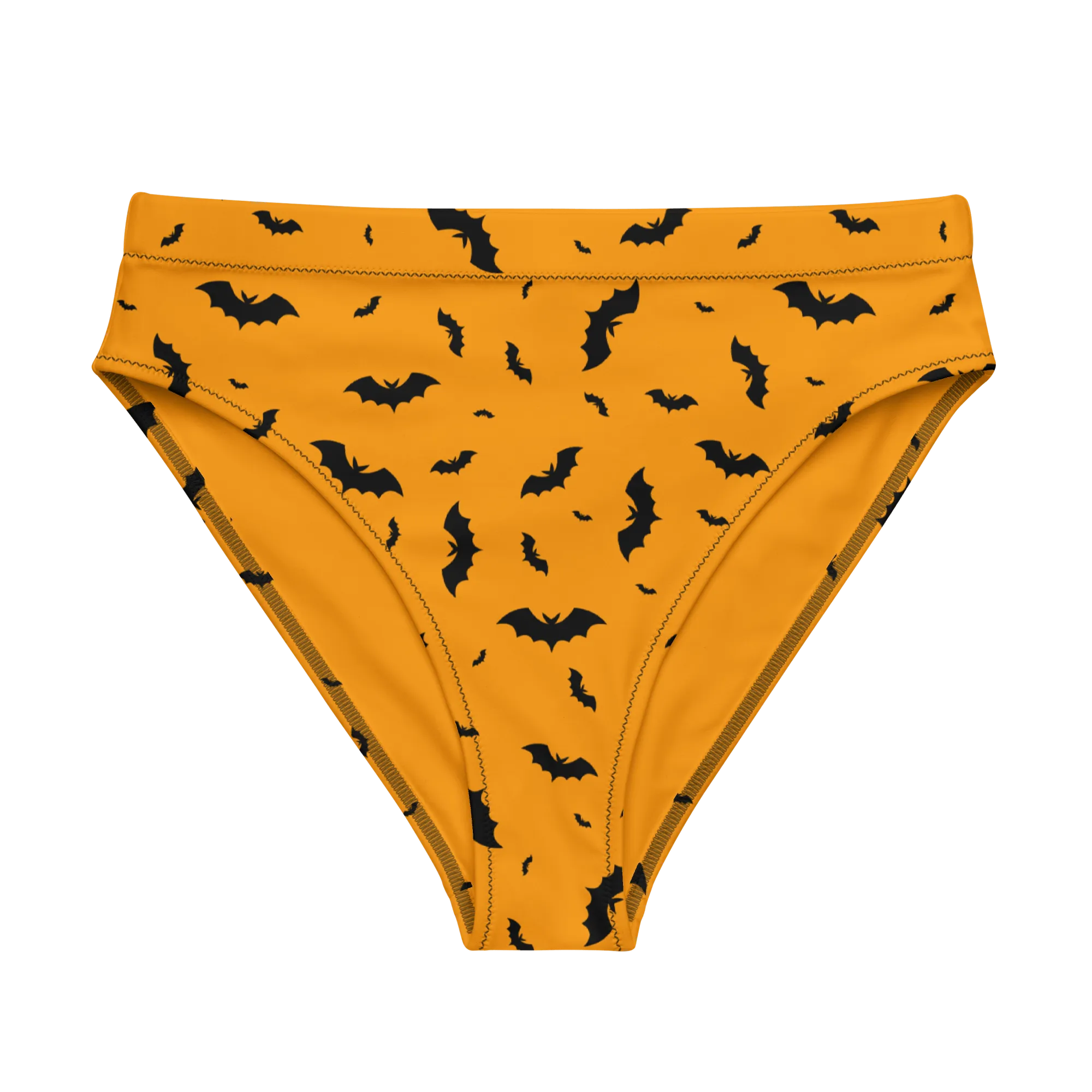 Orange Eclipse Sport High-Waisted Bikini Bottom