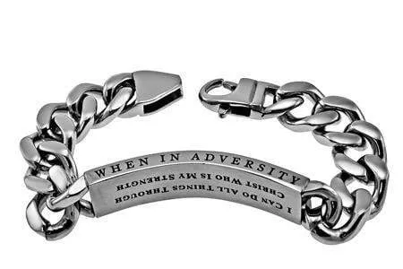 Philippians 4:13 Cable Bracelet