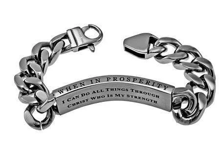 Philippians 4:13 Cable Bracelet