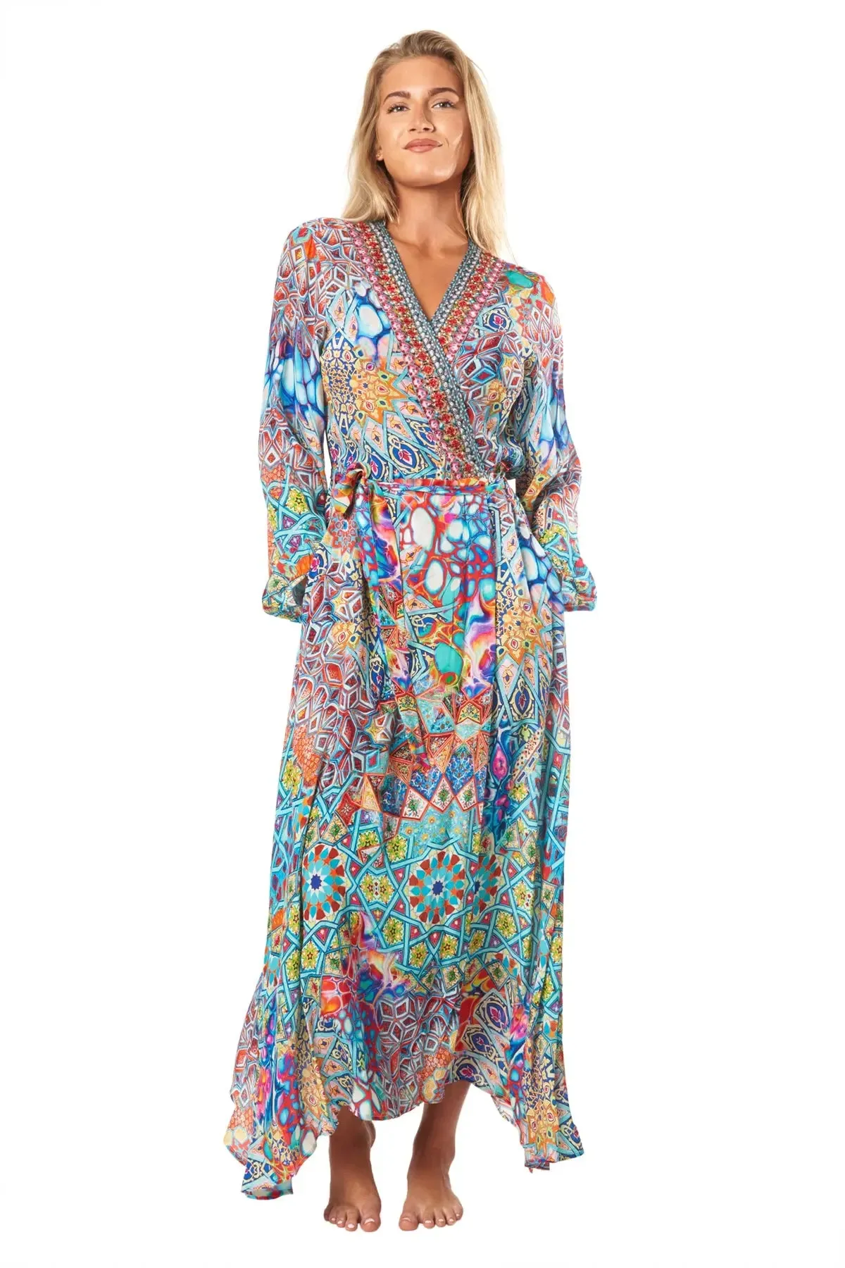 River Bed Women's Maxi Wrap Dresses