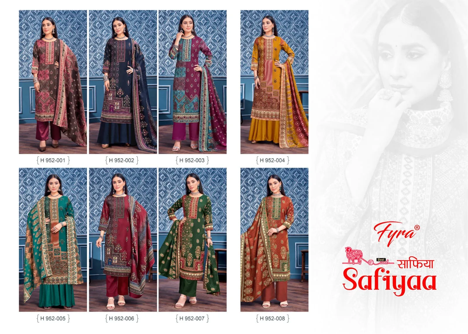 Safiyaa By Alok Suits Pashmina Unstiched Salwar Suits (365x08)