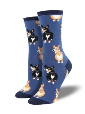 Socksmith Women's Corgi Butt Crew