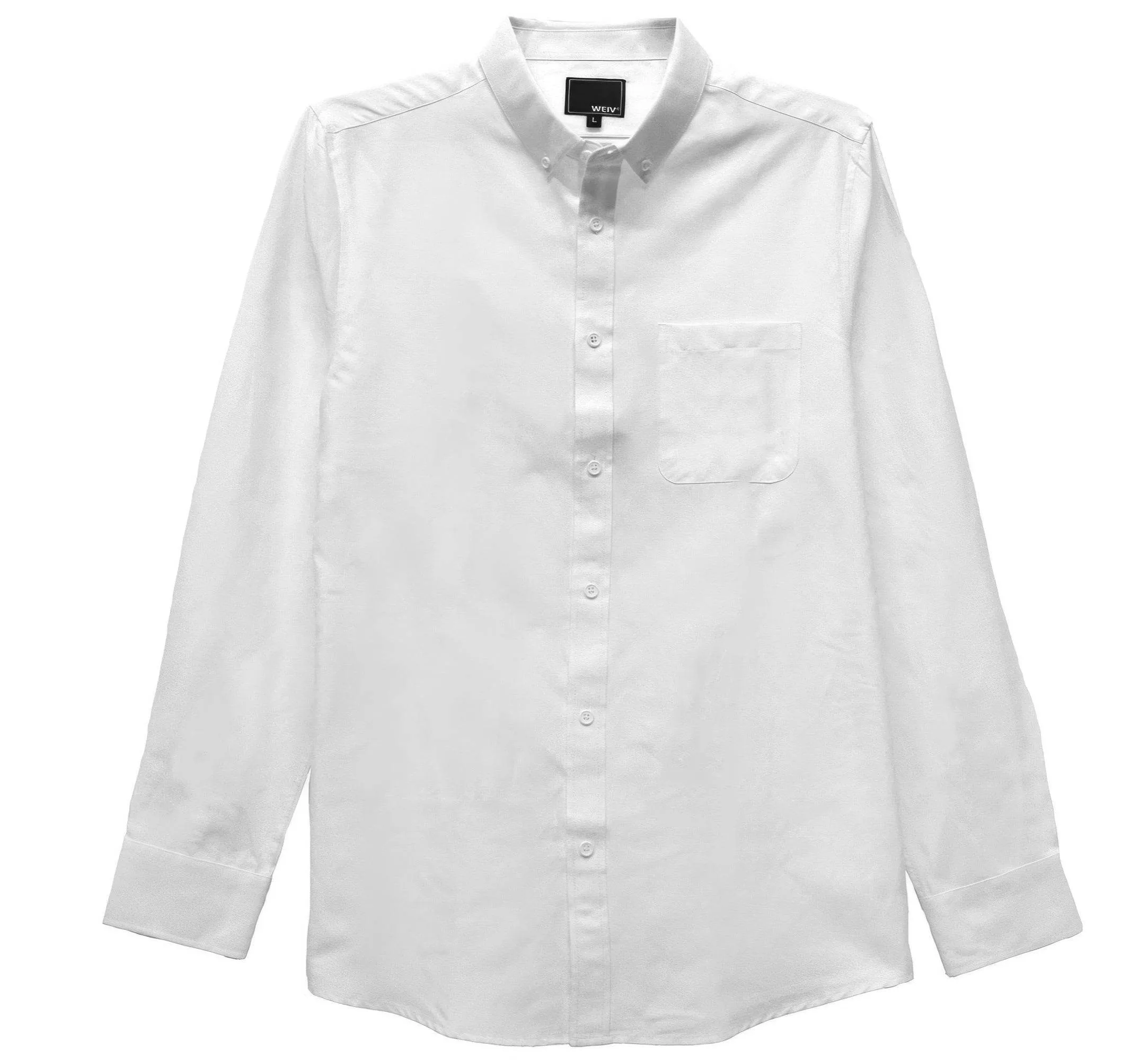 Solid Long Sleeve Button Down