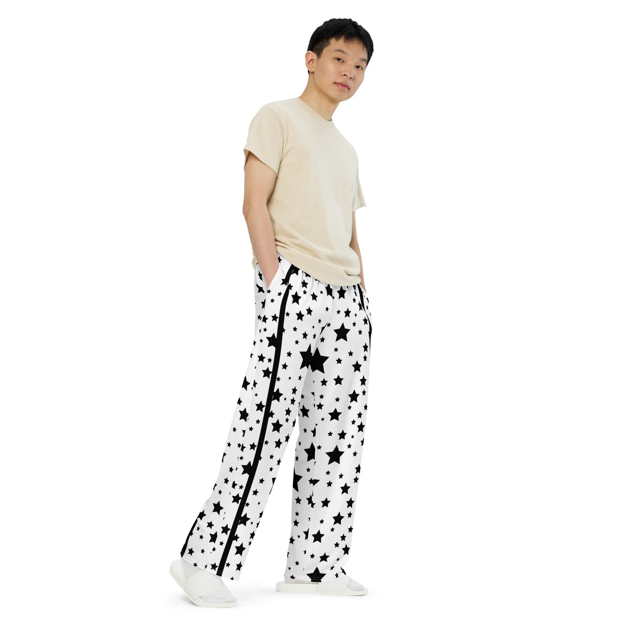 Unisex wide-leg pants