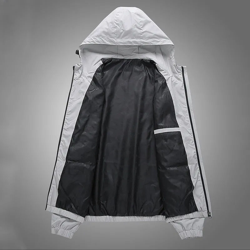 Waterproof Windbreaker Scratch Resistant, Zippered Front & Pockets