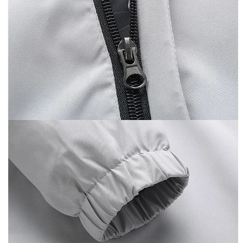Waterproof Windbreaker Scratch Resistant, Zippered Front & Pockets