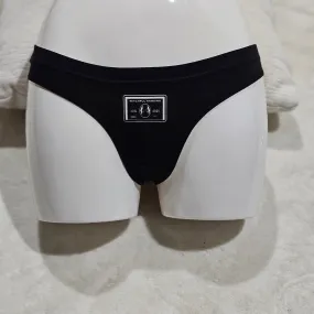 Witchcraft Panty | Soft Black Cotton Thong WITCHFUL THINKING Graphic