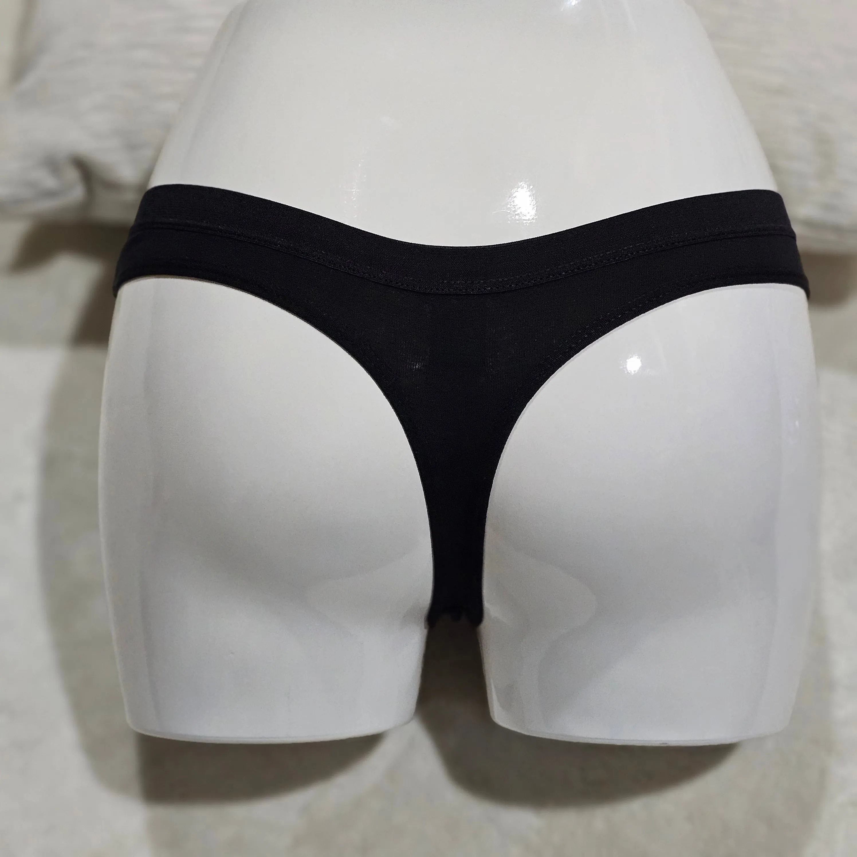 Witchcraft Panty | Soft Black Cotton Thong WITCHFUL THINKING Graphic