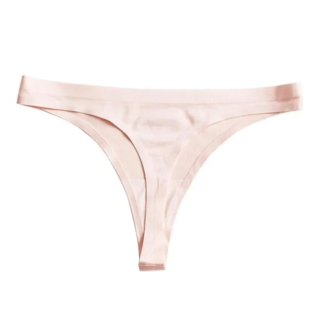 Women Ice Silk Thong Panties