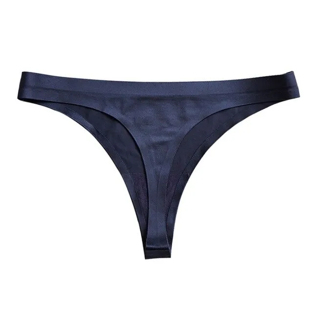 Women Ice Silk Thong Panties