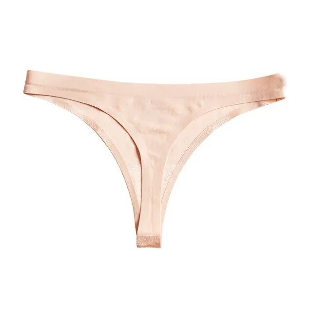 Women Ice Silk Thong Panties