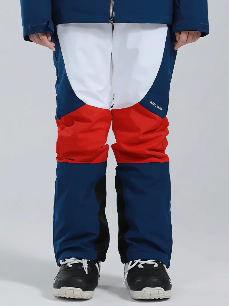 Women's High Waist Snow Pants with Waterproof Zipper Pockets - SF0694