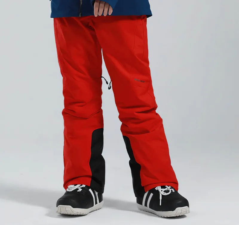 Women's High Waist Snow Pants with Waterproof Zipper Pockets - SF0694