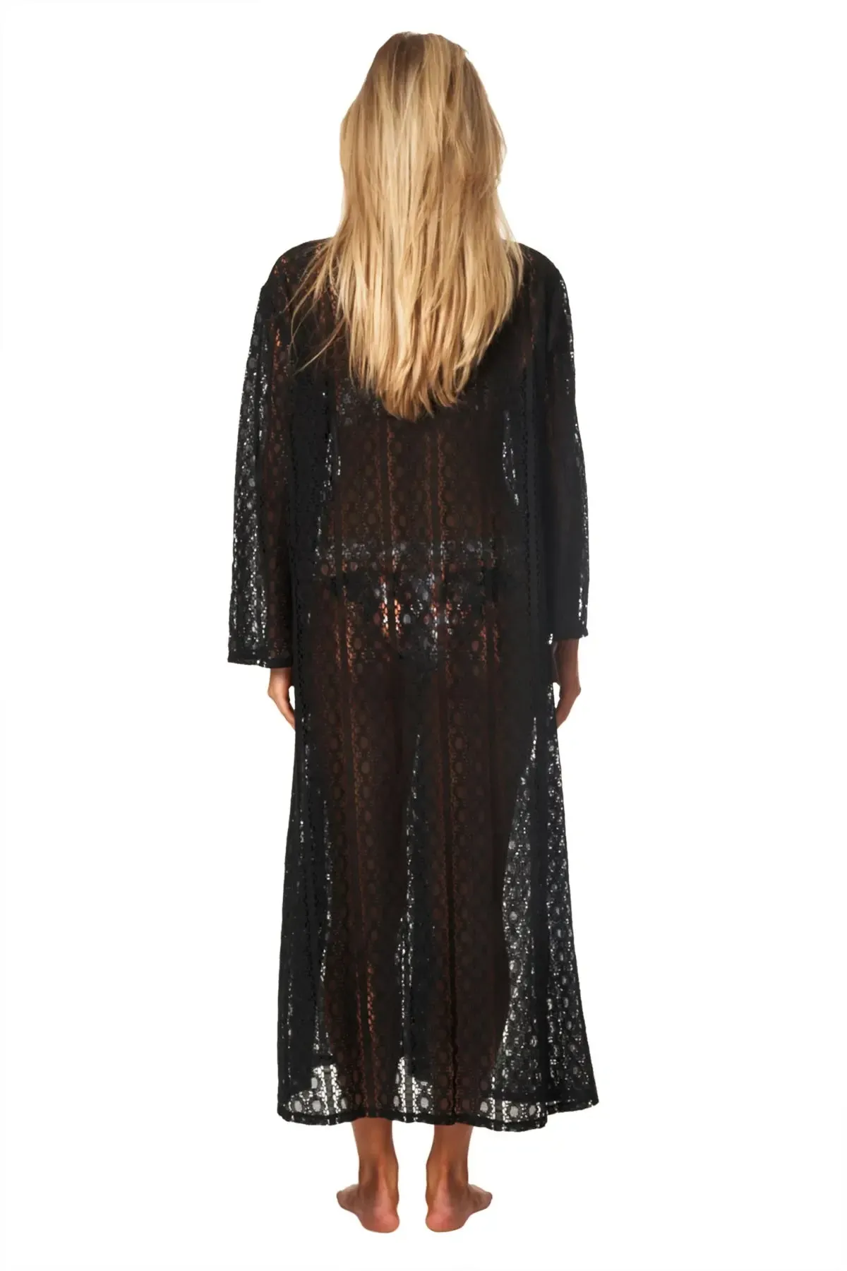 Women's Lace Kaftan Long Maxi Dress